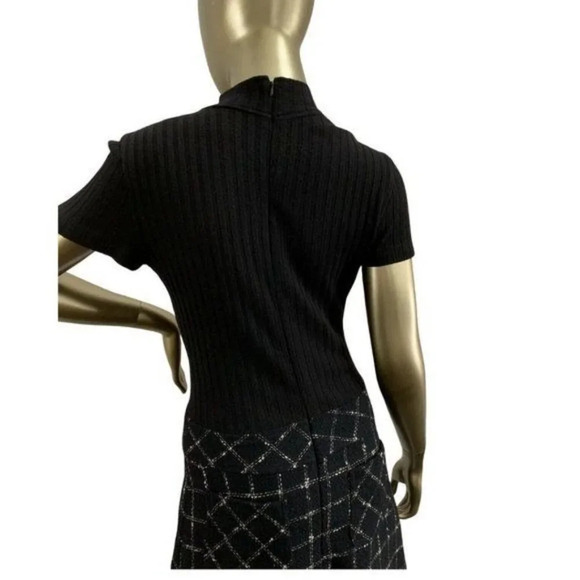 90s Mod Style Vintage Wool Mini Dress by GERONIMO - Picture 5 of 5